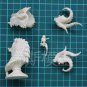 65mm Resin Model Kit Beautiful Girl and Dragon Fairy Tales Unpainted