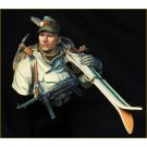 1/10 BUST Resin Model Kit German Soldier Ski Hunter WW2 Unpainted