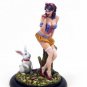 1/32 54mm Resin Model Kit Beautiful Girl & Rabbit Pin Up Unpainted