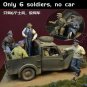 1/35 6pcs Resin Model Kit British Soldiers (no car) WW2 Unapinted