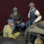 1/35 6pcs Resin Model Kit British Soldiers (no car) WW2 Unapinted