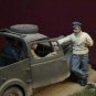 1/35 6pcs Resin Model Kit British Soldiers (no car) WW2 Unapinted