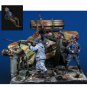 1/35 4pcs Resin Model Kit German Soldiers Artillery with base WW2 Unpainted