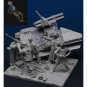 1/35 4pcs Resin Model Kit German Soldiers Artillery with base WW2 Unpainted
