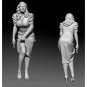 1/18 Resin Model Kit Beautiful Girl Peggy Carter Movie Unpainted