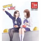 1/24 2pcs Resin Model Kit Modern Asian Beautiful Girls Unpainted