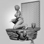 1/24 Resin Model Kit Beautiful Girl Shooter Zombie Apocalypse Unpainted