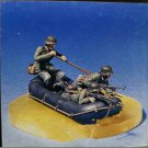 1/35 3pcs Resin Model Kit German Soldiers in a Boat WW2 Unpainted