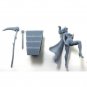 1/24 75mm 3D Print Model Kit Beautiful Girl Warrior Monster Slayer Unpainted