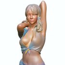 1/24 Resin Model Kit Modern Beautiful Girl Summer Beach Unpainted