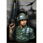 1/10 BUST Resin Model Kit Vietnam War US Army Soldier with M-16 Unpainted