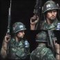 1/10 BUST Resin Model Kit Vietnam War US Army Soldier with M-16 Unpainted