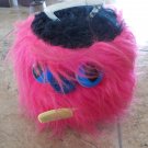 Vintage Disk-Go-Case 45 rpm Record Carry Case w/ Fuzzy Monster Cover