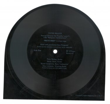 Peter Walker The Velvet Underground  White Wind / Loop John Cale Flexi Record FREE SHIPPING   RARE