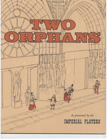 Two Orphans  Cripple Creek Imperial Players  Vintage Melodrama Program Booklet Rare
