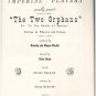 Two Orphans Cripple Creek Imperial Players Vintage Melodrama Program Booklet Rare