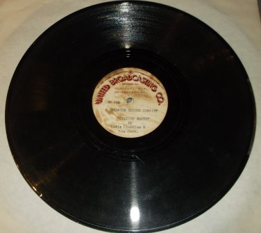Eddie Chamblee  Every Shut Eye/ Calypso Blues United Broadcasting Co. Acetate 78 rpm -RARE