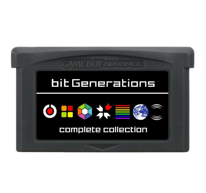 Bit Generations Collection GBA Nintendo Game Boy Advance Boundish Dialhex  Dotstream Coloris Orbital