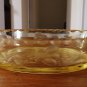 Hughes Corn Flower / Cornflower Cutting on a Sahara Heisey Lemon Dish- Empress Line