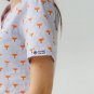 Women's medical suit Topaz peach fox print