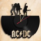 AC DC Band Vinyl Record Wall Clock Handmade Worldwide Shipping