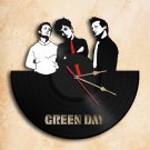 Green Day Band Vinyl Record Wall Clock Handmade Worldwide Shipping