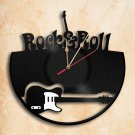 Rock n' Roll Vinyl Record Wall Clock Handmade Worldwide Shipping
