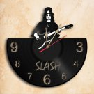 Slash Vinyl Record Wall Clock Handmade Worldwide Shipping
