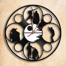 Star Wars Vinyl Record Wall Clock Handmade Worldwide Shipping