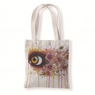 Beautiful oil painting eyes canvas bag versatile bag leisure environmental shopping bag