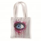 Beautiful oil painting eyes canvas bag versatile bag leisure environmental shopping bag