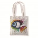 Beautiful oil painting eyes canvas bag versatile bag leisure environmental shopping bag