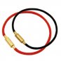 3mm woven cow leather rope titanium steel wire red rope transfer bead bracelet