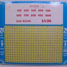 Vintage 25 cent 400 hole Punchboard NEW USA