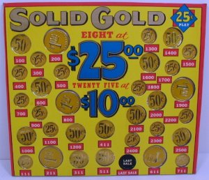 Vintage " SOLID GOLD " Payout Board NEW USA