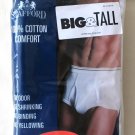 *3 Pair STAFFORD Full-Cut Briefs 50 Big&Tall White Discontinued