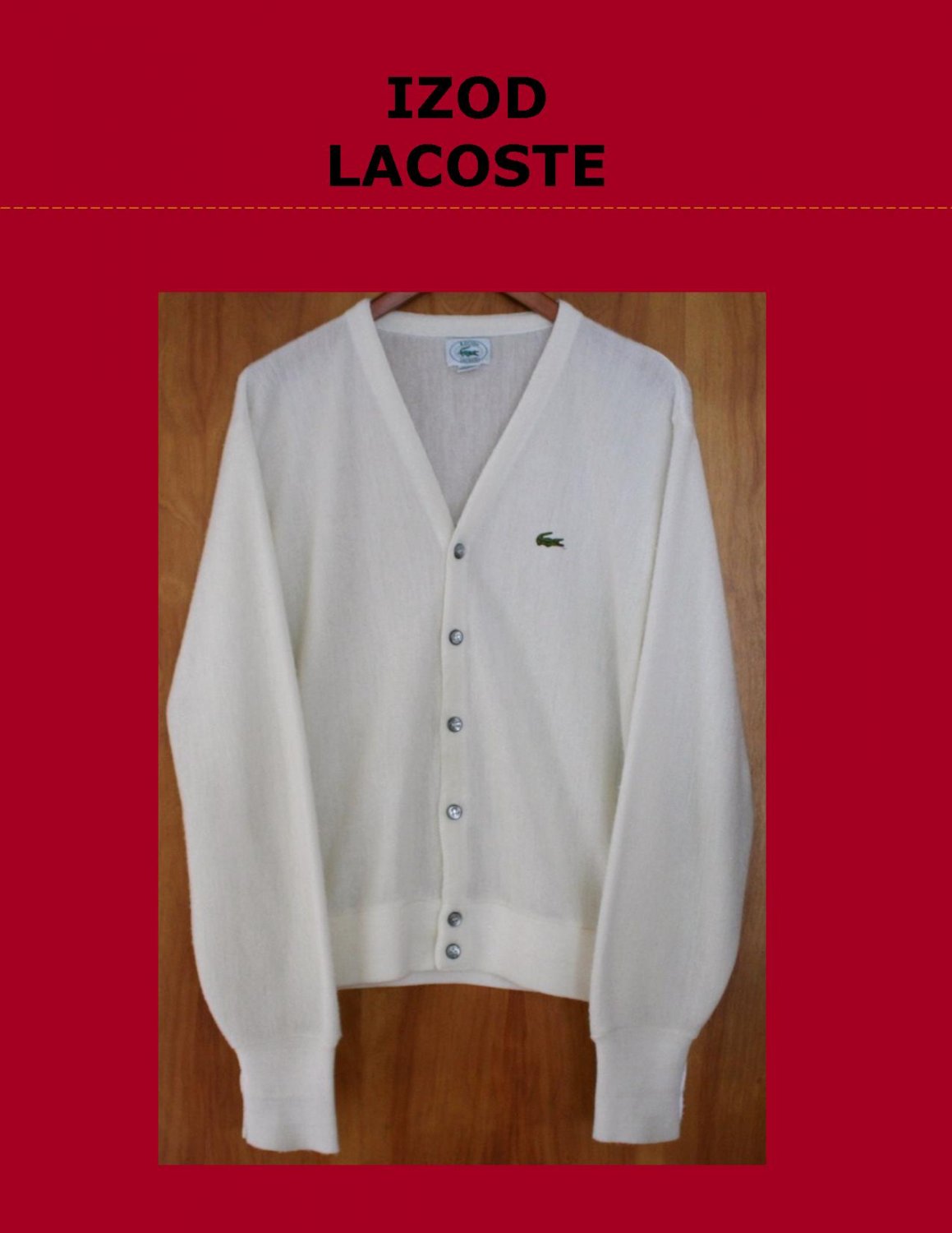 izod lacoste alligator
