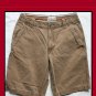 Men's AEROPOSTALE  Flat-Front Solid Canyon Brown Short Size 30