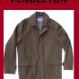 Men's PENDLETON Wool Overcoat Doublure Lining Size Medium
