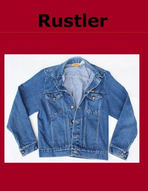 Men's Vintage Rustler Unlined Denim Jean Jacket Size Medium USA