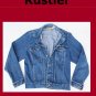 Men's Vintage Rustler Unlined Denim Jean Jacket Size Medium USA