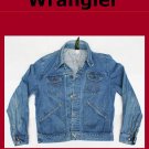 Vintage Men's Large Wrangler Unlined Denim Jean Jacket USA
