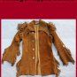 Men's Vintage Handmade Hippie Mountain Man Suede Leather Jacket Coat USA
