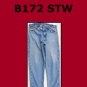 Used Carhartt Flannel -Lined Cotton Denim Jeans B172STW 38 x 33