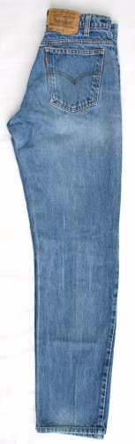 Mens Hige Levi 505 Orange Tab Zip Fly Regular Fit  Jeans 28 x 32