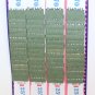 6 (Six) ORIGINAL JAR-O'-DO 120 (One-Twenty) TIP CARDS