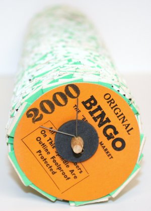 UNIQUE 1 (One) Spindle ORIGINAL JAR-O'-DO BINGO 2000 Tickets