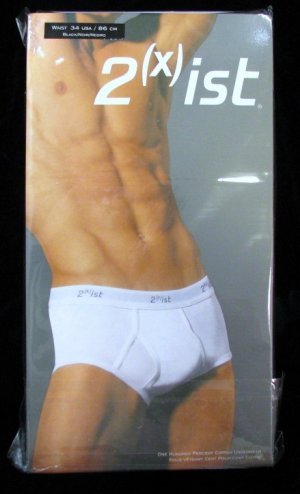 *1 Pack (3 Pair) 2(x)ist  Black Briefs Size 32