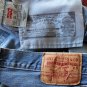 Men's "THRASHED" Levi 501XX Red Tab Button Fly Jeans "Hige Fading" 33 x 34