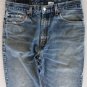 Distressed Hige Mens Levi 505 Red Tab Zip Fly Regular Fit Jeans 33 x 34